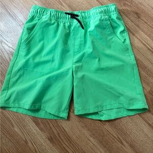 Cat & Jack Green Swim Shorts Elastic Waist